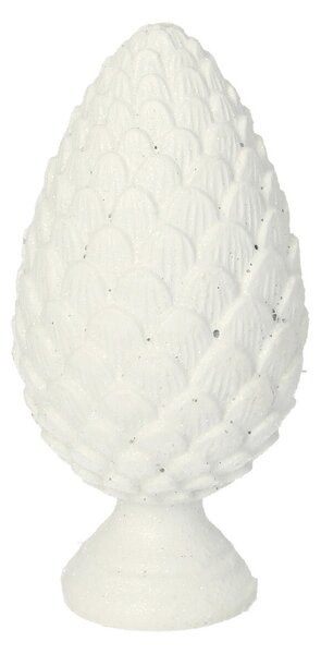 Dekorácia White Cone 13cm