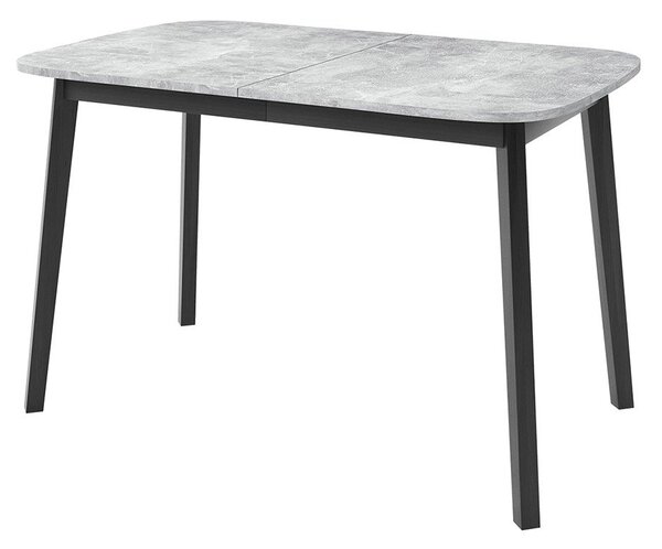 Mirjan24 Jedálenský stôl Grazpen S 130x80, Farby:: sivý mramor / čierna 5903211289835