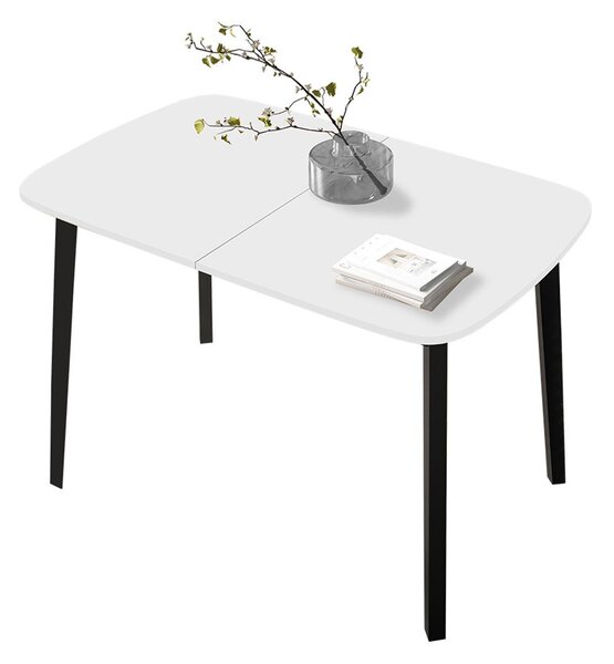Mirjan24 Jedálenský stôl Grazpen S 130x80, Farby:: sivý mramor / čierna 5903211289835