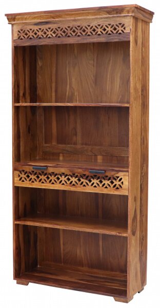 Knižnica Mira 90x180x35 indický masív palisander