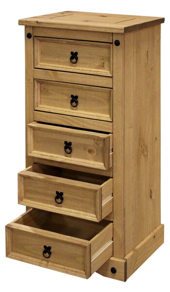 Komoda 5 zásuviek CORONA vosk