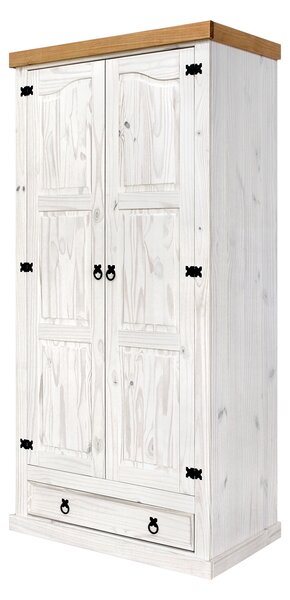 Skriňa 2-dverová CORONA biely vosk