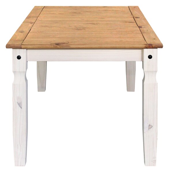 Jedálenský stôl 178x92 CORONA biely vosk