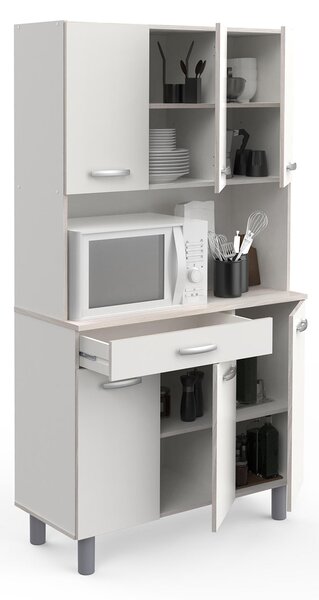 Príborník PASTA akácia/biela