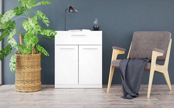 Komoda 2 dvere + 1 zásuvka SURREY biela