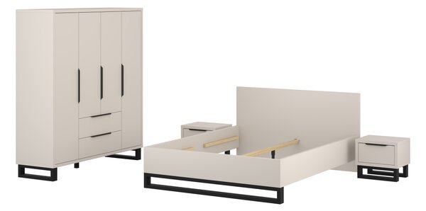 PROFI spálňa HALLE kašmír-čierna mat