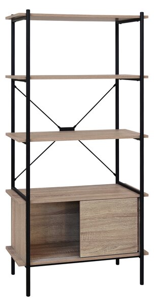 Knižnica 3 police + skrinka LOFT dub