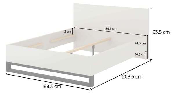 PROFI spálňa HALLE kašmír-čierna mat