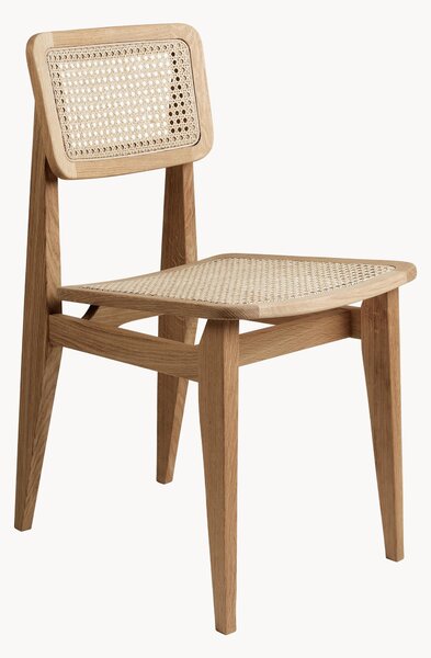Jedálenská stolička z dubového dreva's viedenským výpletom C-Chair