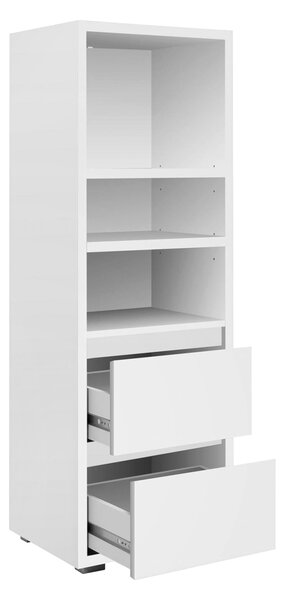 Knižnica 2 zásuvky IMAGE 22 biela