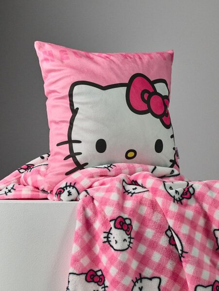 Sinsay - Obliečka na vankúš Hello Kitty - pastelová ružová