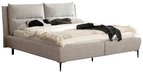 ČALÚNENÁ POSTEĽ, 180/200 cm, krémová, čierna MID.YOU - Online Only spálne, Online Only