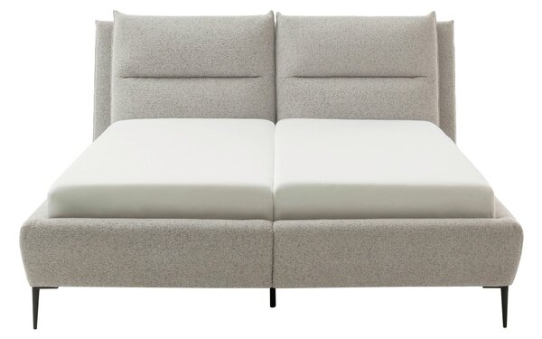 ČALÚNENÁ POSTEĽ, 180/200 cm, krémová, čierna MID.YOU - Online Only spálne, Online Only