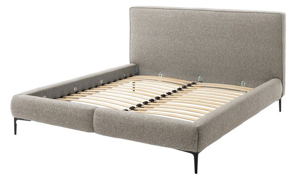 ČALÚNENÁ POSTEĽ, 180/200 cm, krémová, čierna MID.YOU - Online Only spálne, Online Only