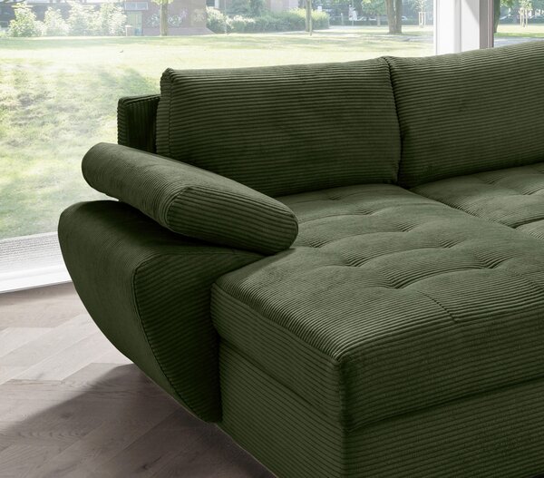 SEDACIA SÚPRAVA, textil, tmavozelená P & B - Sedačky, Online Only