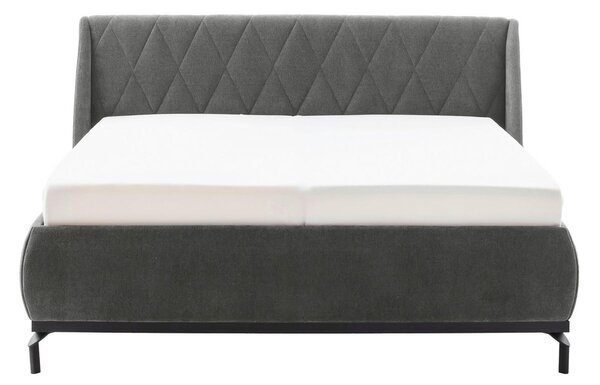 ČALÚNENÁ POSTEĽ, 180/200 cm, sivá MID.YOU - Online Only spálne, Online Only