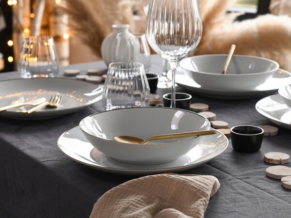 JEDÁLENSKÝ SERVIS Luna Black Line 18-dielne Creatable - Online Only bytové doplnky, Online Only