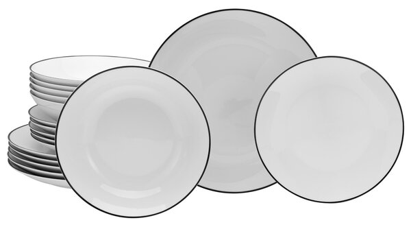 JEDÁLENSKÝ SERVIS Luna Black Line 18-dielne Creatable - Online Only bytové doplnky, Online Only