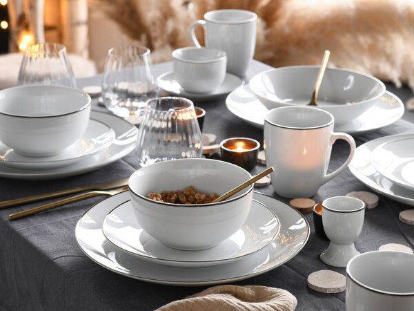 JEDÁLENSKÝ SERVIS Luna Black Line 18-dielne Creatable - Online Only bytové doplnky, Online Only