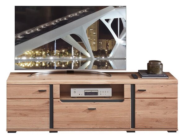 SKRINKA POD TV, jaseň, farba jaseňa, dub artisan, 180/55/42 cm Cantus - Komody