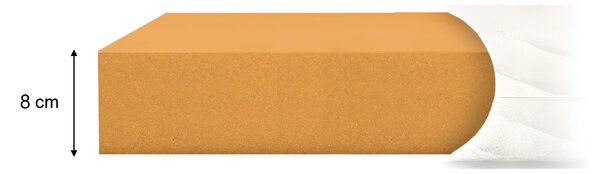 Wilsondo Vrchný matrac Visco z pamäťovej peny Aurum 90x200 - 8 cm