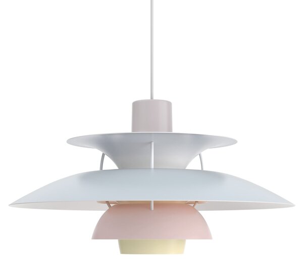Závesná lampa PH 5 Pastels Oyster blue/Rose