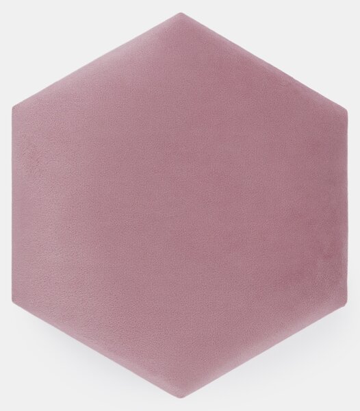 Sinsay - Čalúnené hexagonálne nástenné panely - pastelová ružová