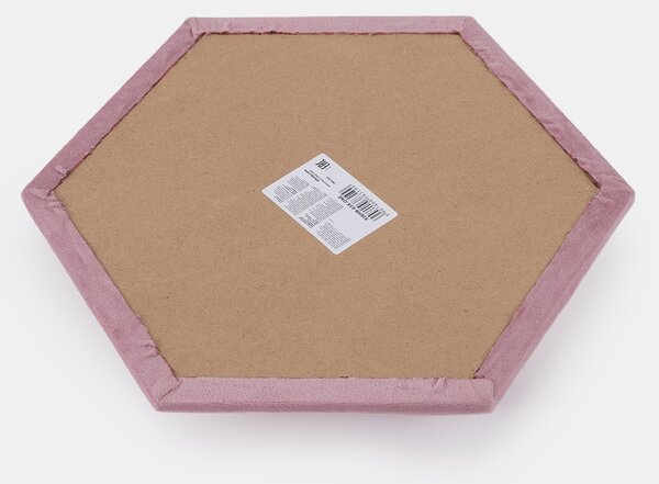 Sinsay - Čalúnené hexagonálne nástenné panely - pastelová ružová