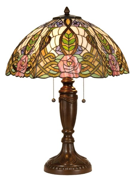 Stolná lampa Tiffany Rose - Ø 47*61cm - Clayre & Eef