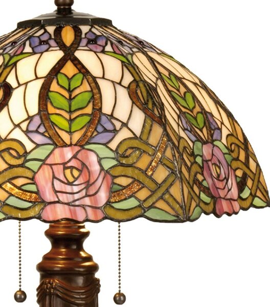 Stolná lampa Tiffany Rose - Ø 47*61cm - Clayre & Eef