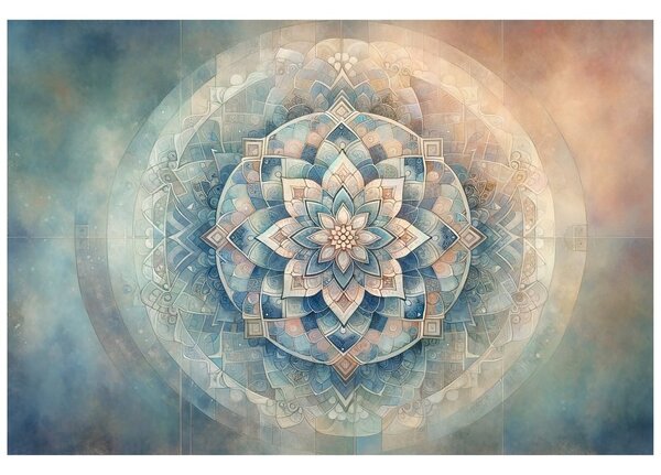 Tapeta mandala v pastelových tónoch