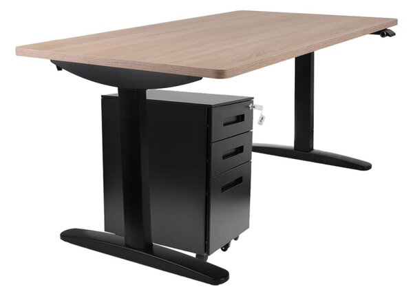 Súprava: stôl Alto 102 Black + kontajner
