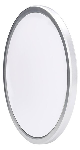 SOLIGHT LED osvetlenie Acate IP54, 24W, 2160lm, 3CCT, 30cm, strieborná