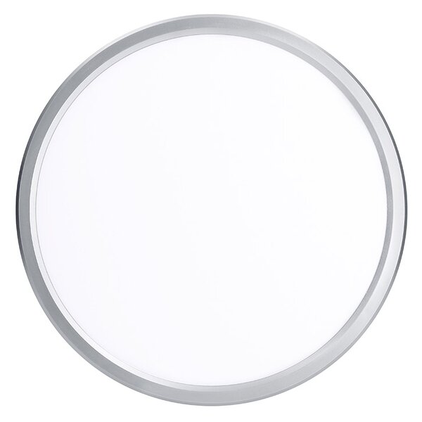 SOLIGHT LED osvetlenie Acate IP54, 24W, 2160lm, 3CCT, 30cm, strieborná