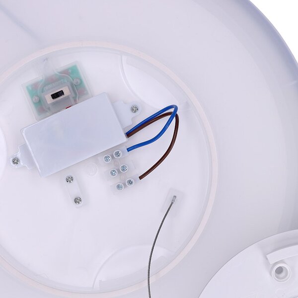 SOLIGHT LED osvetlenie Acate IP54, 24W, 2160lm, 3CCT, 30cm, strieborná