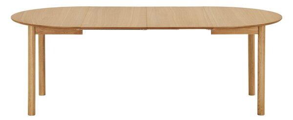 Okrúhly rozkladací jedálenský stôl s prídavnou doskou v dekore duba ø 120 cm Bundaberg – House Nordic