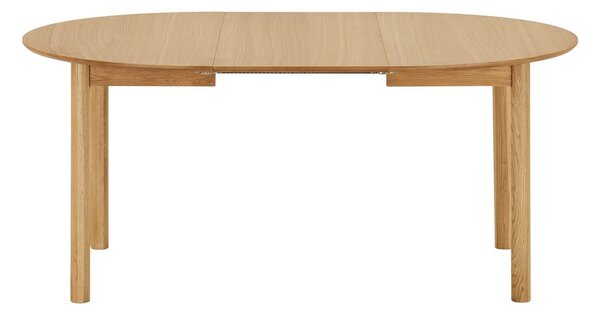 Okrúhly rozkladací jedálenský stôl s prídavnou doskou v dekore duba ø 120 cm Bundaberg – House Nordic