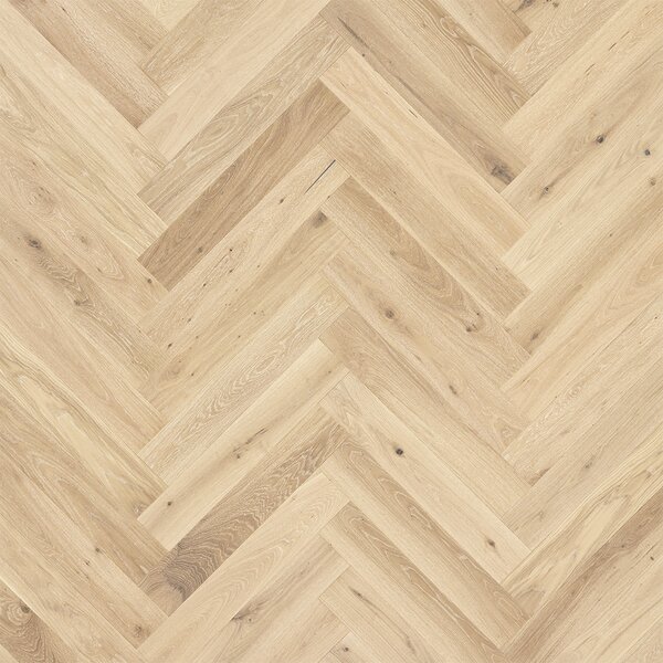 Artisan Herringbone Dub Ajaccio Natural Kart White Cream Mat Lak 4V Ol