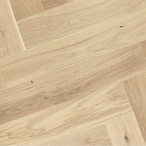 Artisan Herringbone Dub Ajaccio Natural Kart White Cream Mat Lak 4V Ol