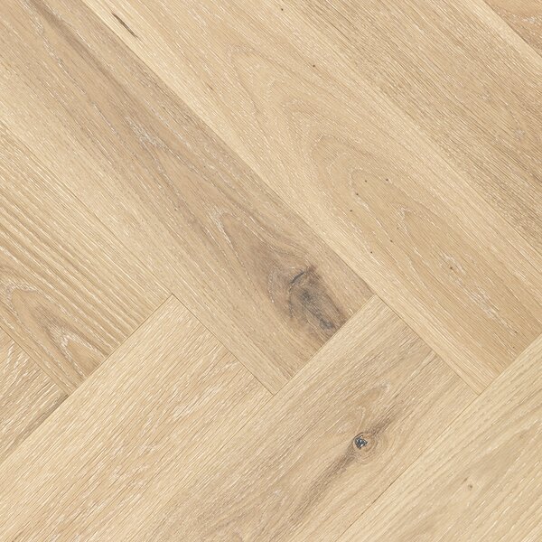Artisan Herringbone Dub Ajaccio Natural Kart White Cream Mat Lak 4V Ol