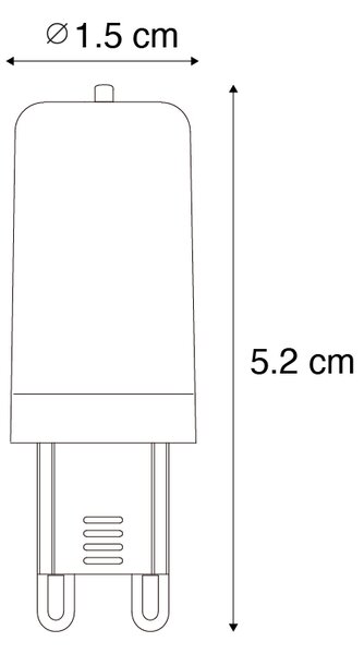 Sada 5 stmievateľných LED žiaroviek G9 3W 280 lm 2700K