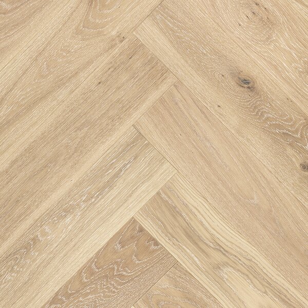 Artisan Herringbone Dub Ajaccio Natural Kart White Cream Mat Lak 4V Ol
