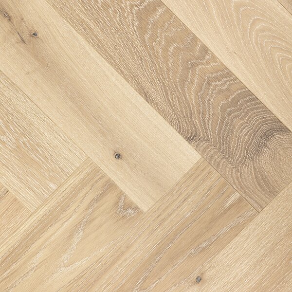 Artisan Herringbone Dub Ajaccio Natural Kart White Cream Mat Lak 4V Ol