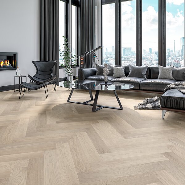 Artisan Herringbone Dub Rapallo Natural Kart Grey Mat Lak 4V Ol