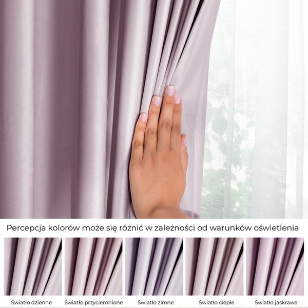 Svetloružový zamatový dimout záves 140x245 cm Eyelets – Restilo