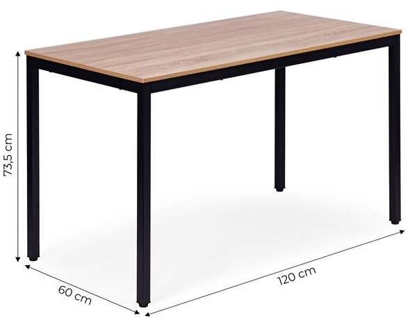 Jedálenský kuchynský stôl pre 4-5 osôb počítačový stôl 120x60 cm ModernHome