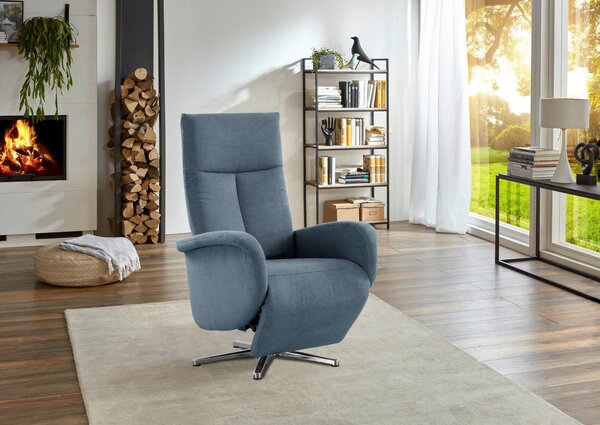 RELAXAČNÉ KRESLO, textil, svetlomodrá Sit & More - Online Only obývacie izby, Online Only