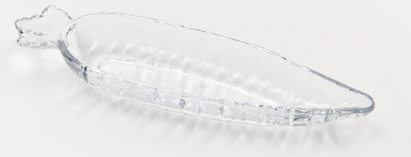 Sinsay - Sklenený podnos v tvare mrkvy - clear