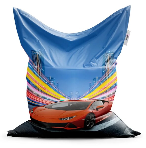 Sablio Sedací vak Classic Športové auto 2 - 150x100 cm