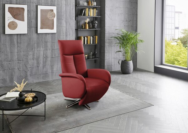 RELAXAČNÉ KRESLO, koža, červená Sit & More - Online Only obývacie izby, Online Only